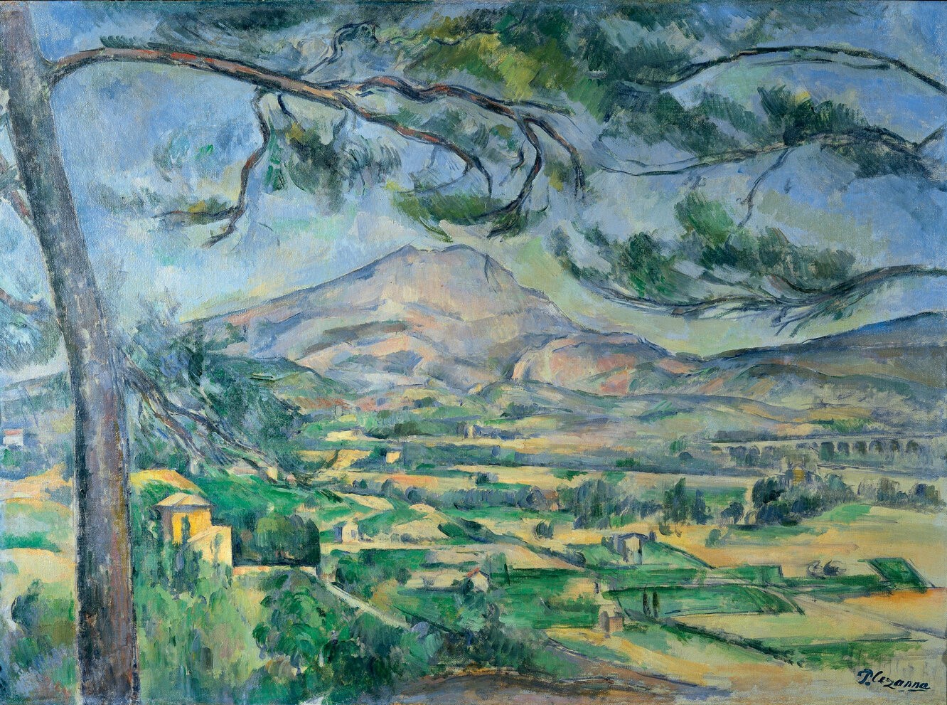 BÜYÜK ÇAM İLE SAINTE-VICTOIRE DAĞI “MONTAGNE SAINTE-VICTOIRE WITH LARGE PINE” – CÉZANNE